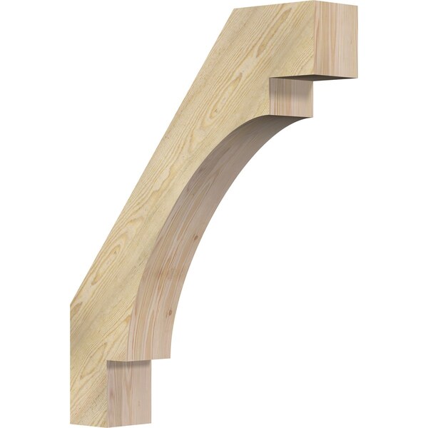 Ekena Millwork 6"W x 30"D x 38"H Merced Rough Sawn Knee Brace, Douglas Fir BRC06X30X38MRC00RDF - main